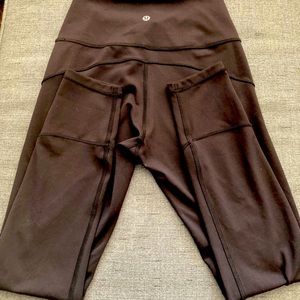 Lululemon Black Leggings 25 inch inseam
